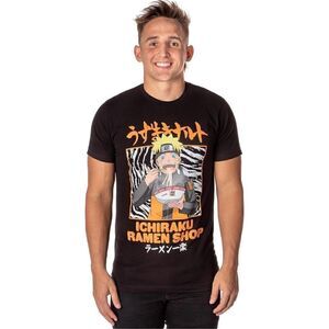 Naruto Shippuden Mens' Anime Shirt Ichiraku Ramen Shop Adult T-Shirt Medium